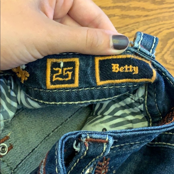 Dark wash rock revival boot cut jeans - Picture 3 of 4